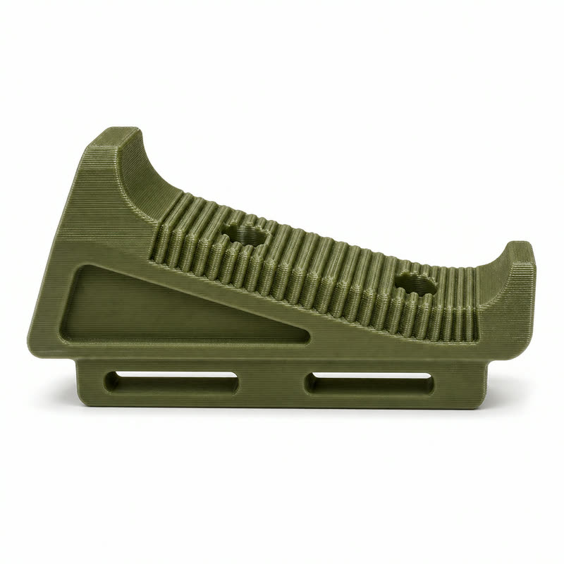 Страйкбольна кутова передня рукоятка M-LOK, OD-green — 3D-друк